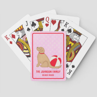 Cartes à jouer classiques Beauty Dog Rose de Sea L