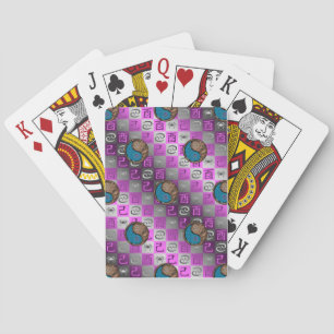 Cartes à jouer classiques Cancer & Coq de terre