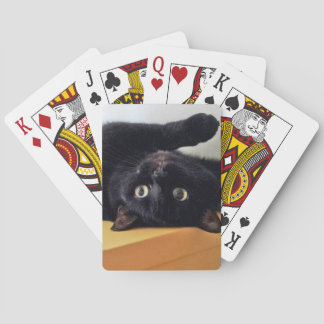Cartes à jouer Classiques Chat Noir à l'envers