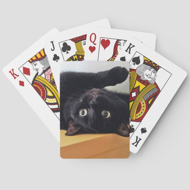 Cartes à jouer Classiques Chat Noir à l'envers (dos)