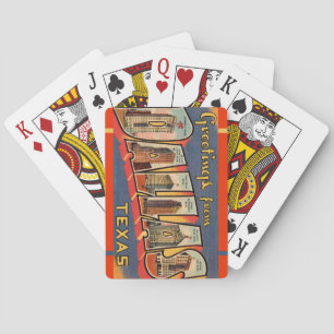 Cartes à jouer classiques de Dallas Texas