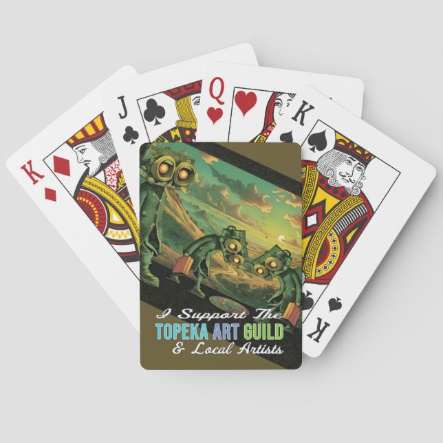 Cartes à jouer classiques de la Topeka Art Guild (dos)