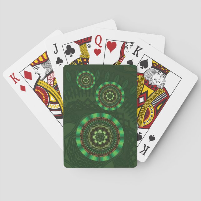 Cartes à jouer classiques Earth Mandala (dos)