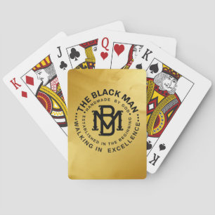 Cartes à jouer classiques Emblème de l'Homme Noir