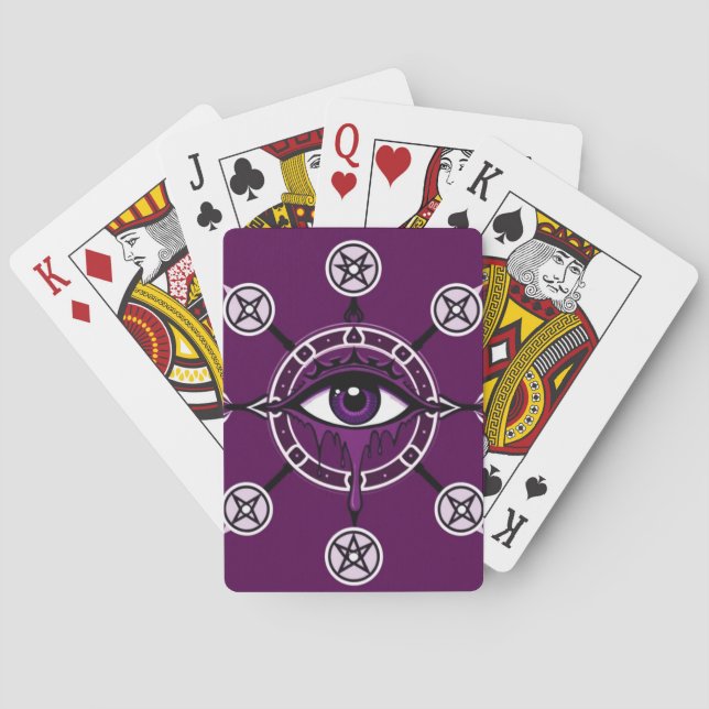 Cartes à jouer classiques horreur (dos)