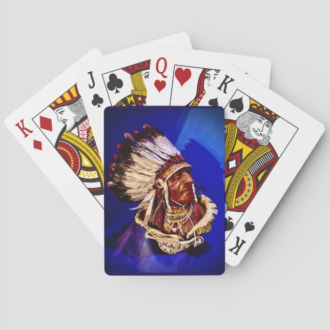 Cartes à jouer classiques "Lakota Chief" (dos)