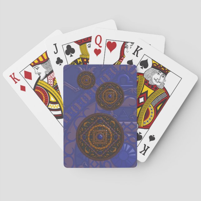 Cartes à jouer classiques Libra Mandala (dos)