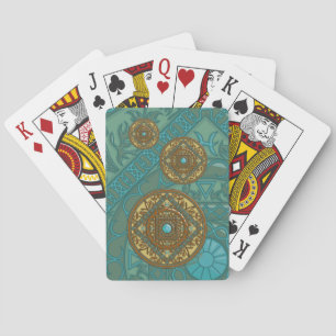 Cartes à jouer classiques Mandala Poissons
