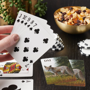 Cartes à jouer classiques Monogram Red Fox