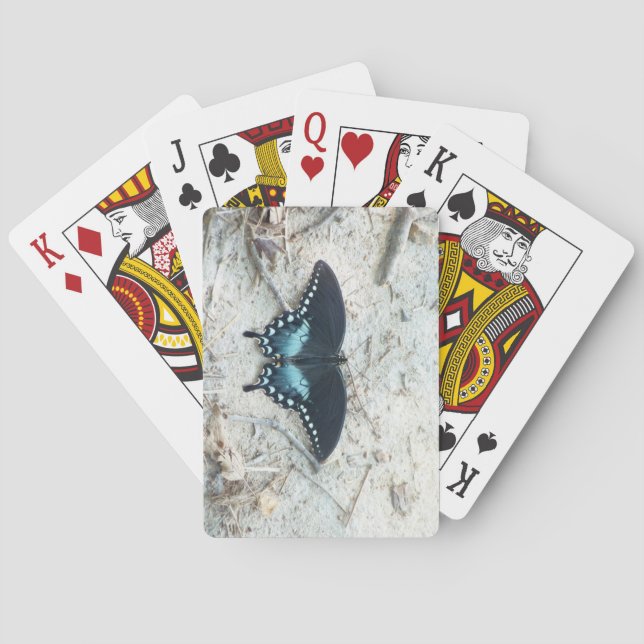Cartes à jouer Classiques Papillon Réel (dos)