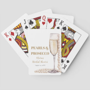 Cartes à jouer Classiques Perles d'Or et Prosecco