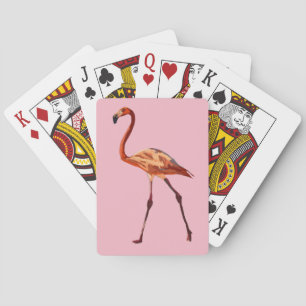 Cartes à jouer classiques Pink Flamingo