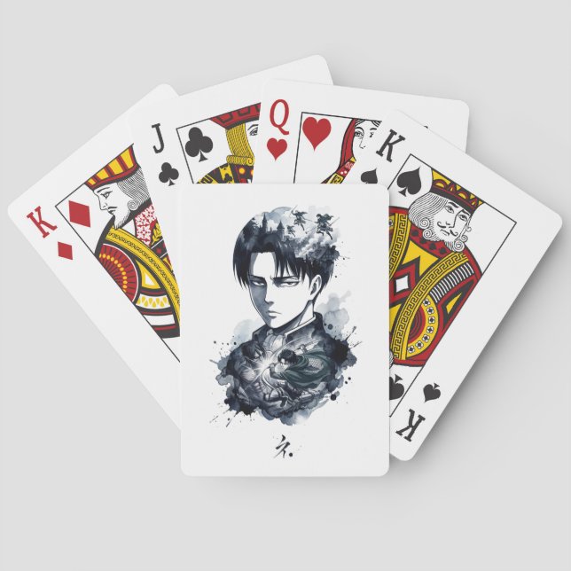 Cartes à jouer classiques Portrait de soldat à l'e (dos)