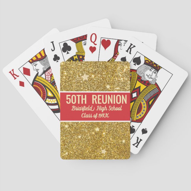 Cartes à jouer classiques pour la 50e réunion de c (dos)