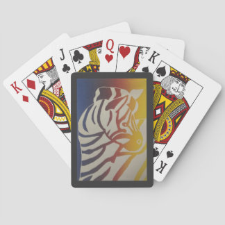 Cartes à jouer classiques Rainbow Zebra