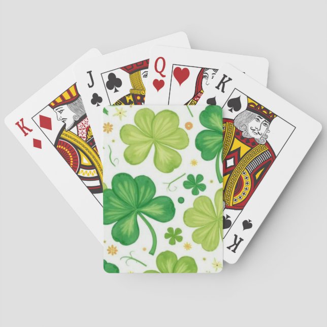 Cartes à jouer classiques Trèfle Chanceux (dos)