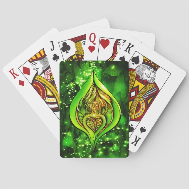 Cartes à jouer Cœur de la Jungle (dos)