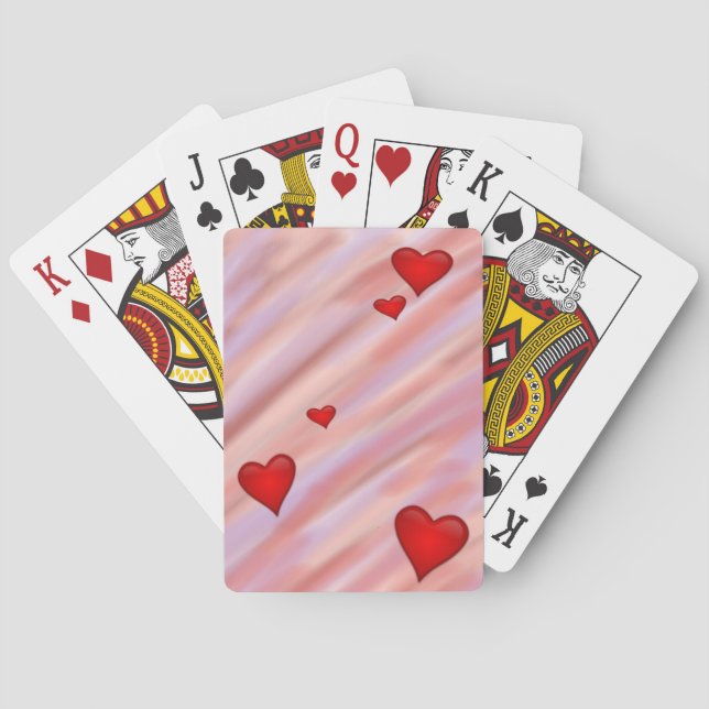 Cartes à jouer Cœurs flottants (dos)