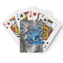 Cartes à jouer : Collage de fontaine 