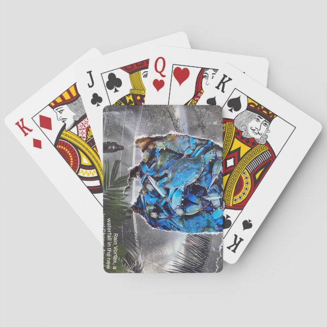 Cartes à jouer : Collage de fontaine  (dos)