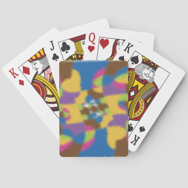 Cartes à jouer colorées (dos)