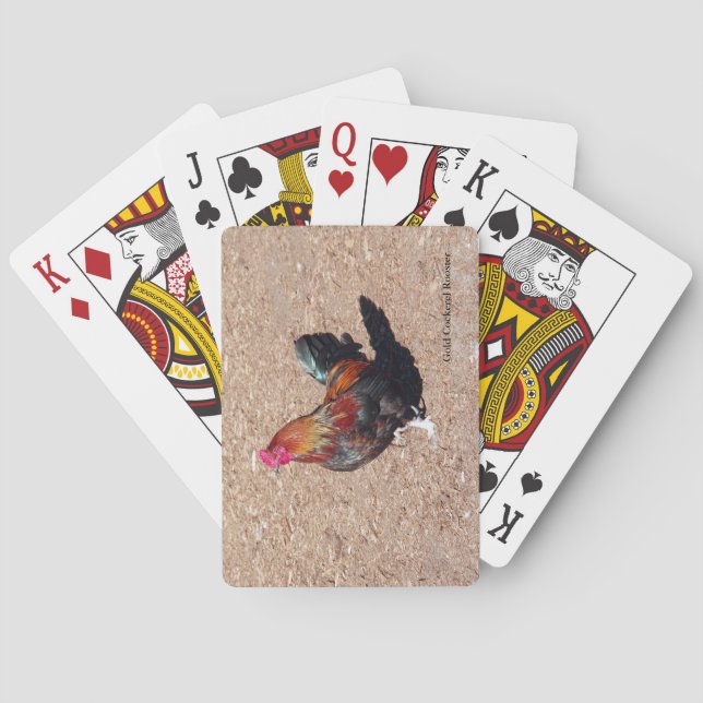 Cartes à jouer Coq doré (dos)