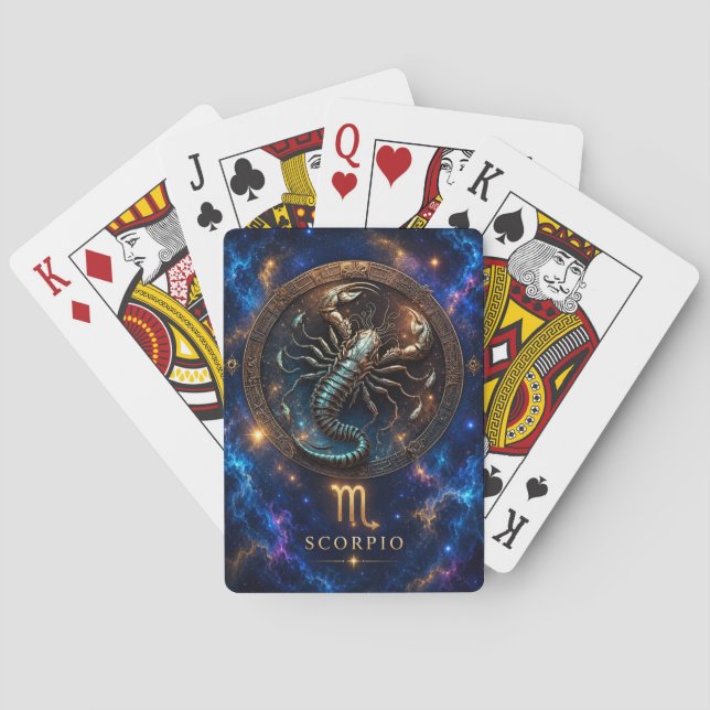 Cartes à jouer Cosmic Scorpio (dos)