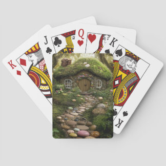 Cartes à jouer Cottage en bonbons enchanté recouve