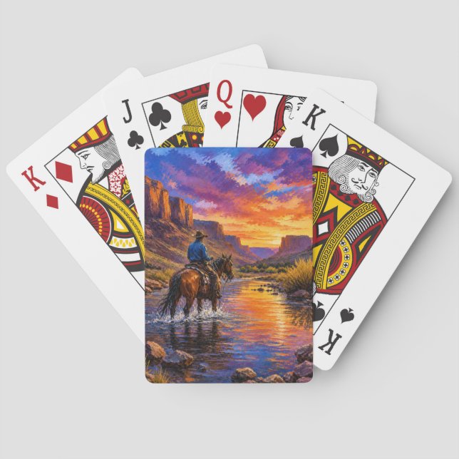 Cartes à jouer Cowboy errant (dos)