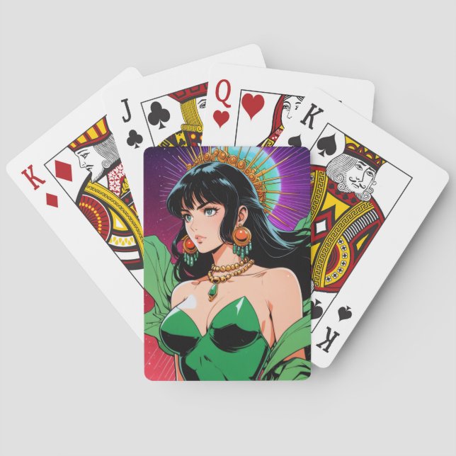 Cartes à jouer d'anime mystique (dos)
