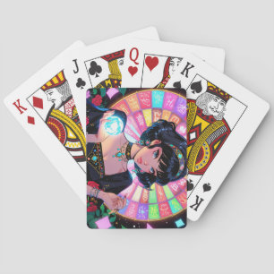 Cartes à jouer d'anime mystique