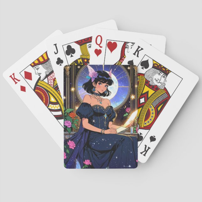 Cartes à jouer d'anime mystique (dos)