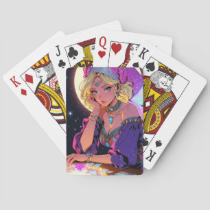 Cartes à jouer d'anime mystique