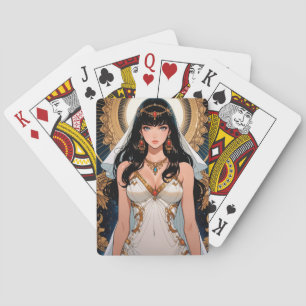 Cartes à jouer d'anime mystique