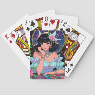 Cartes à jouer d'anime mystique