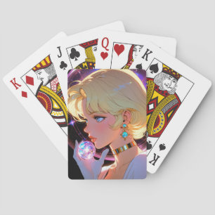 Cartes à jouer d'anime mystique