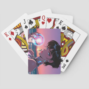 Cartes à jouer d'anime mystique