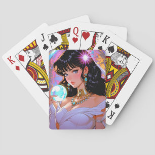 Cartes à jouer d'anime mystique