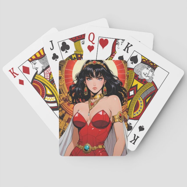 Cartes à jouer d'anime mystique (dos)