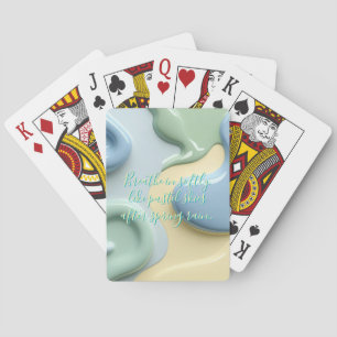 Cartes à jouer dans un graphique abstrait élégant