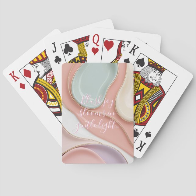 Cartes à jouer dans un graphique abstrait élégant (dos)