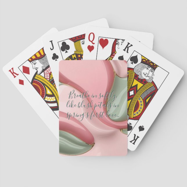 Cartes à jouer dans un graphique abstrait élégant (dos)