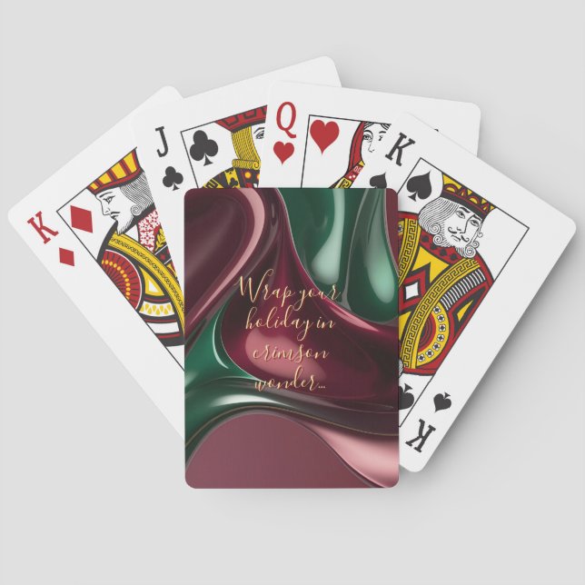 Cartes à jouer dans un graphique abstrait élégant (dos)