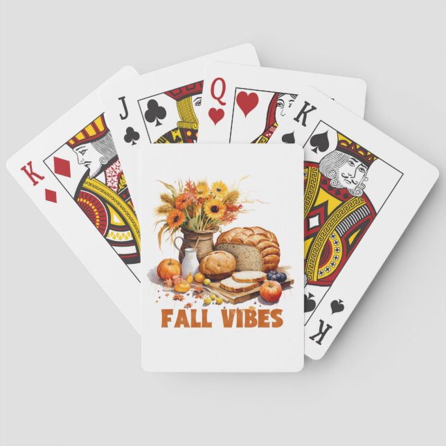 Cartes à jouer d'automne (dos)