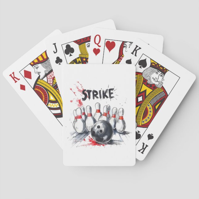 Cartes à jouer de bowling (dos)