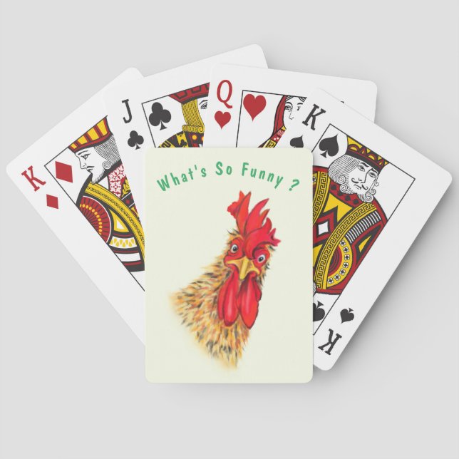 Cartes à jouer de Coq Drôle (dos)