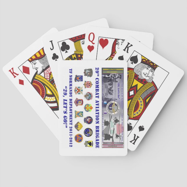 Cartes à jouer de déploiement 29 CAB (dos)