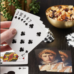 Cartes à jouer de héros couronné de laurier Napolé