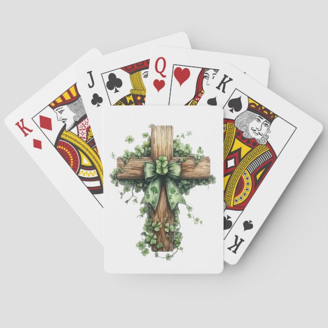 Cartes à jouer de la Saint-Patrick (dos)