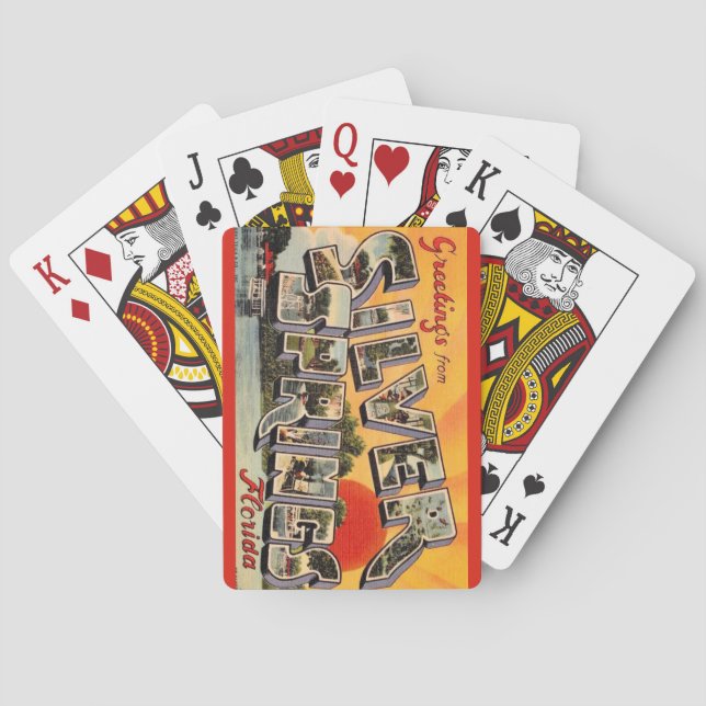 Cartes à jouer de l'attraction rétro Silver Spring (dos)
